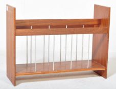 RETRO VINTAGE MID 20TH CENTURY TEAK MAGAZINE RACK