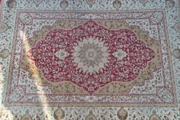 20TH CENTURY TABRIZ MAHI PERSIAN FLOOR RUG - CARPET