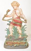 VICTORIAN 19TH CENTURY PAINTED CAST IRON UMBRELLA STAND