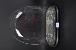 LARGE 19TH CENTURY GLASS TAXIDERY DISPLAY CASE - CLOCK