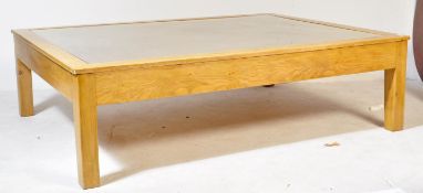 LARGE CONTEMPORARY OAK GLAZED COFFEE TABLE