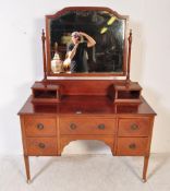 EDWARDIAN MAHOGANY DRESSING TABLE CHEST OF DRAWERS
