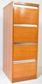 LARGE MID CENTURY TEAK WOOD PEDESTAL CABINET