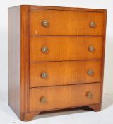 MID 20TH CENTURY POST WAR OAK CHEST OF DRAWERS
