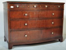 EARLY 20TH CENTURY MAHOGANY STENCIL DECORATED CHEST