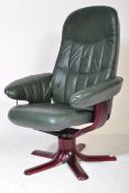 RETRO VINTAGE SWIVEL RECLINING ARMCHAIR