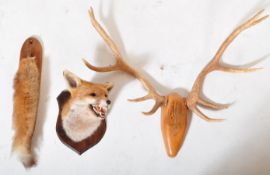 COLLECTION OF VINTAGE 20TH CENTURY TAXIDERMY ITEMS