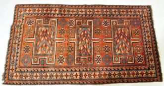 RETRO VINTAGE PERSIAN ISLAMIC GOLTOCH WOOL FLOOR RUG