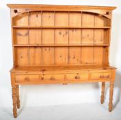 VICTORIAN 19TH CENTURY COUNTRY PINE WELSH DRESSER