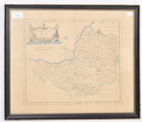 ROB MORDEN - VINTAGE 20TH CENTURY MAP OF SOMERSET