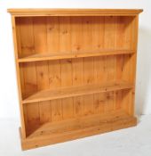 VICTORIAN STYLE COUNTRY PINE OPEN WINDOW BOOKCASE