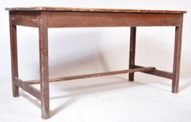 VICTORIAN 19TH CENTURY COUNTRY PINE SCULLERY REFECTORY TABLE