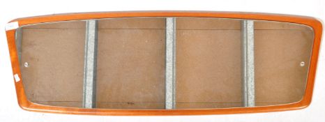 RETRO VINTAGE MID 20TH CENTURY TEAK BACKED MIRROR