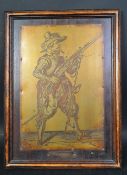 VICTORIAN 19TH CENTURY BRASS & COPPER ETCHING