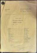 FAWLTY TOWERS - BASIL THE RAT - ORIGINAL BBC CAMERA SCRIPT