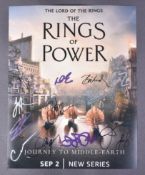 RINGS OF POWER (2022 SERIES) - CAST AUTOGRAPHED POSTER - AFTAL