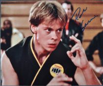 ROB GARRISON (1960-2019) - KARATE KID - AUTOGRAPHED 8X10