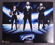 SUPERMAN II (1980) - TRIPLE-AUTOGRAPHED 8X10