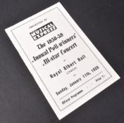 POLL-WINNERS' CONCERT 1958-59 PROGRAMME - AUTOGRAPHED