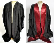 UNKNOWN PRODUCTION - PROPS - TWO VINTAGE SCHOOL CAPES