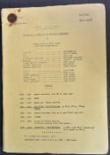 THE GOODIES (BBC 1970-1982) – ORIGINAL CAMERA SCRIPT