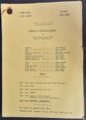 THE GOODIES (BBC 1970-1982) – ORIGINAL CAMERA SCRIPT