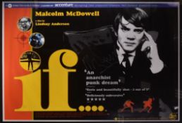 IF.... (1968) - MALCOLM MCDOWELL AUTOGRAPHED MOVIE POSTER