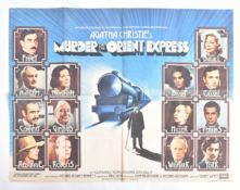 MURDER ON THE ORIENT EXPRESS (1974) - BRITISH QUAD POSTER