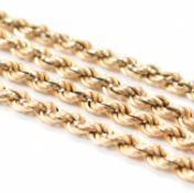 HALLMARKED 9CT GOLD ROPE TWIST CHAIN