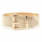 HALLMARKED 9CT GOLD OVERSIZED BRACELET IN FORM OF BELT