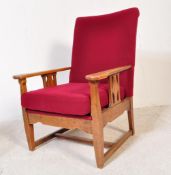 ARTS & CRAFTS 1920'S FIRESIDE ARMCHAIR