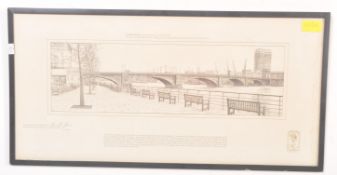 RONALD JONES LONDON BRIDGE LIMITED EDITON PRINT