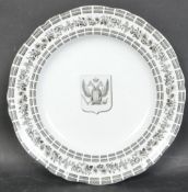 THREE 19TH CENTURY & LATER PORCELAIN PLATES - MINERVA - MEISSEN