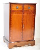 REGENCY REVIVIAL MAHOGANY VENEER MUSIC CABINET