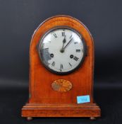 EDWARDIAN INLAID CIRCA. 1900 8-DAY MANTEL CLOCK