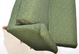 RETRO VINTAGE UPHOLSTERED GREEN FOUR SEATER SOFA