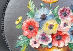 EARLY 20TH CENTURTY PORCELAIN BARBOLA WALL PANEL