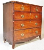 19TH CENTURY GEORGE III MAHOGANY CHEST OF DRAWERS