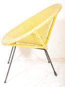 RETRO CIRCA 1960S SATELLITE CHAIR IN CLEAN BRIGHT YELLOW