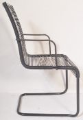 CONTEMPORARY BLACK 'SPAGHETTI' CHAIR