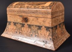 19TH CENTURY TUNBRIDGE MICROMOSAIC CADDY BOX
