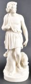 LARGE 19TH CENTURY PARIAN WARE CLASSICAL FIGURINE