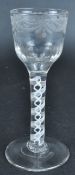 18TH CENTURY GEORGE III DOUBLE SERIES WINE GLASS