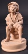 ITALIAN FOLK ART TERRACOTTA STATUE OF A BOY