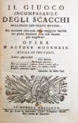 ILGIUOCO INCOMPARABILE DEGLI SCACCHI 1769
