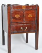 EARLY 19TH CENTURY GEORGE III MAHOGANY NIGHTSTAND