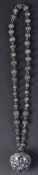 17TH CENTURY SILVER POMANDER ON CHAIN