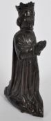 20TH CENTURY RELIGOUS OAK CARVING OF A KING