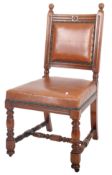 19TH CENTURY STAMPED GILLOWS DINING / SIDE CHAIR