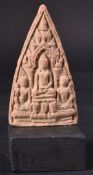 EARLY 20TH CENTURY CHINESE BUDDHIST TERRACOTTA PANEL